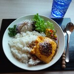 Cafe食堂 つばき - チーズハンバーグプレート