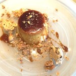 La Brianza - 雪室熟成メークインのプリンブルッティマブオーニ添え。メークインのやさしい甘みが感じられるおいしいプリン、ブルッティマブオーニの食感との対比も楽しいおいしい♪