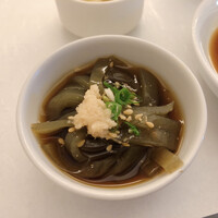 鮨割烹やま中 - 「おきゅうと」は福岡あたりの郷土料理で、海藻で作られたトコテンの様な感じ