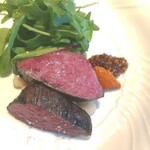 La Brianza - 北海道産A5和牛炭火焼き。きれいで程よいサシ、ジューシーおいしい♪ 7月のBrianza Tokyo のオープンに向けて、またアメリカでのご活躍も合わせて、忙しくなりますね