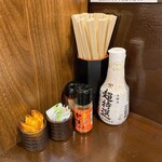 キセキ食堂 - 卓上ラインナップ