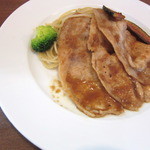 ピーノ - シェフのおすすめランチの豚肉しょうが焼き