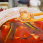 辛麺屋 蘭飯 - もつ辛麺（もつ）