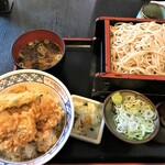 味奈登庵 - 210616水　神奈川　味奈登庵 本牧店　旬のあじ天丼セット1,100円