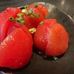 炭火焼き ホルモン倶楽部　松本商店 - トマトキムチ