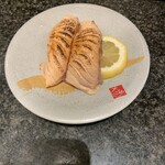 回転寿司 大漁亭 - 炙りサーモン