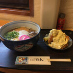 ふる里うどん  - かやくうどん、かしわ天タルタル