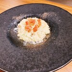 Bolcini-flavored cheese risotto