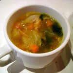 小皿イタリアン バロンドール - セットのスープは具沢山！