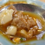 食事処 ときわ - 直前に挽肉のように包丁で切ったみたい