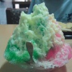 赤乃れん - なんと、ピーチとメロンのハーフ＆ハーフ、練乳たっぷりバージョンです