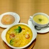 TREnTA - 　エビのクリームカレーグラタン＆フォカッチャ