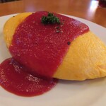 Cafe Spring - オムライス トマトケチャップソース