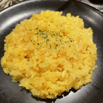タイガーカレー - 綺麗なターメリックライスです。