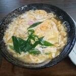 かも川 - 卵とじうどん450円