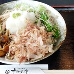 十六文亭 - なめこおろし蕎麦（980円）＋蕎麦追加分（400円）