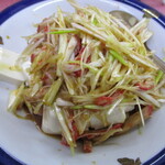 中華料理 萬福 - 葱油豆腐。すてきすぎるアテ♬