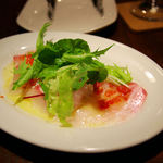 鯛のカルパッチョ(1200円)