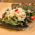 Korean seaweed and tofu choregi salad