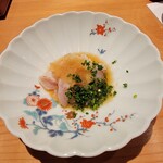 鮨 さかい - 対馬のノドグロ紅瞳、辛み大根、ポン酢