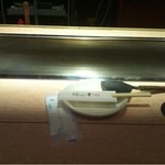 鉄板・お好み焼き 華 - 2012.10.13　鉄板前のカウンター