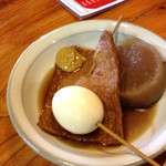 庵 - ≪2012年10月14日撮影≫おでん　１本　１００円