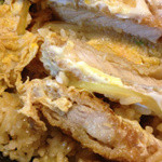 庵 - ≪2012年10月14日撮影≫かつ丼とそば（１.５玉）　８５０円