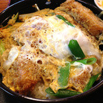 庵 - ≪2012年10月14日撮影≫かつ丼とそば（１.５玉）　８５０円