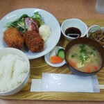 小さな食堂 ヒロ - キャベツメンチカツ定食 (税込)700円　(2021.06.18)