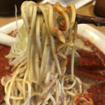 麺屋 極鶏 - 麺リフトアップ