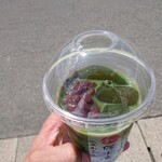 腰掛庵 - 抹茶わらび氷ぜんざい(2021.06)