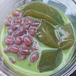 腰掛庵 - 抹茶わらび氷ぜんざい(2021.06)