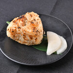 Grilled Onigiri (chicken and mixed vegetables)