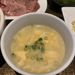 Yakiniku Ringo - 玉子スープ。ちょっとしょっぱかった…