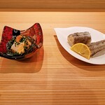 島津 - 鮟肝とメヒカリ