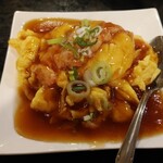 中華料理　華 - ビールセットのカニ玉子