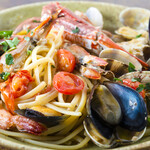 Pescatore linguine made with plenty of seafood
