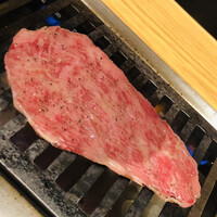 ビーフキッチン 渋谷店 - リブ芯。掌の大きさ。山形牛です。