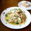 クッチーナ イタリアーナ アンゴロ - 鯛とズッキーニのスパゲッティ 白ワイン風味 ¥900