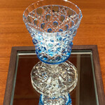 奈良屋町 青 - 堀口切子