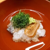 ふしきの - ⚫太刀魚茶漬　カラスミ　漬物