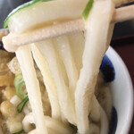 Hanashin Udon - 表面はギザギザした いかにも手打ち麺です