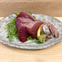 北新地 空海 - トロ鰹と大羽イワシのお造り