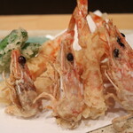 季節料理 よし野 - 海老天ぷら
