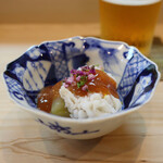 松寿司 - 鱧 梅肉ソース