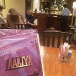 CAFE AALIYA - メニューの表紙すげぇ。80年代のアルフィーのツアーパンフみたい(←よく知らんけど)