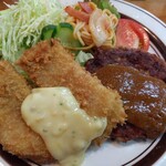 レストラン ASA - Bランチ(ハンバーグ・魚フライ)