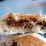鎌原商店 - 松茸おやき断面