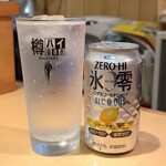 鉄板居酒屋OHANA - ゼロハイ氷零レモン