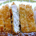 城町食堂 - とんかつアップ 柔らかくて美味しい♪